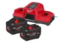 Aku nabíjecí sada Milwaukee M18 FORGENRG-122DBSC, 2x Akumulátor M18 FB12 + Aku nabíječka M18 DBSC, 4933498614